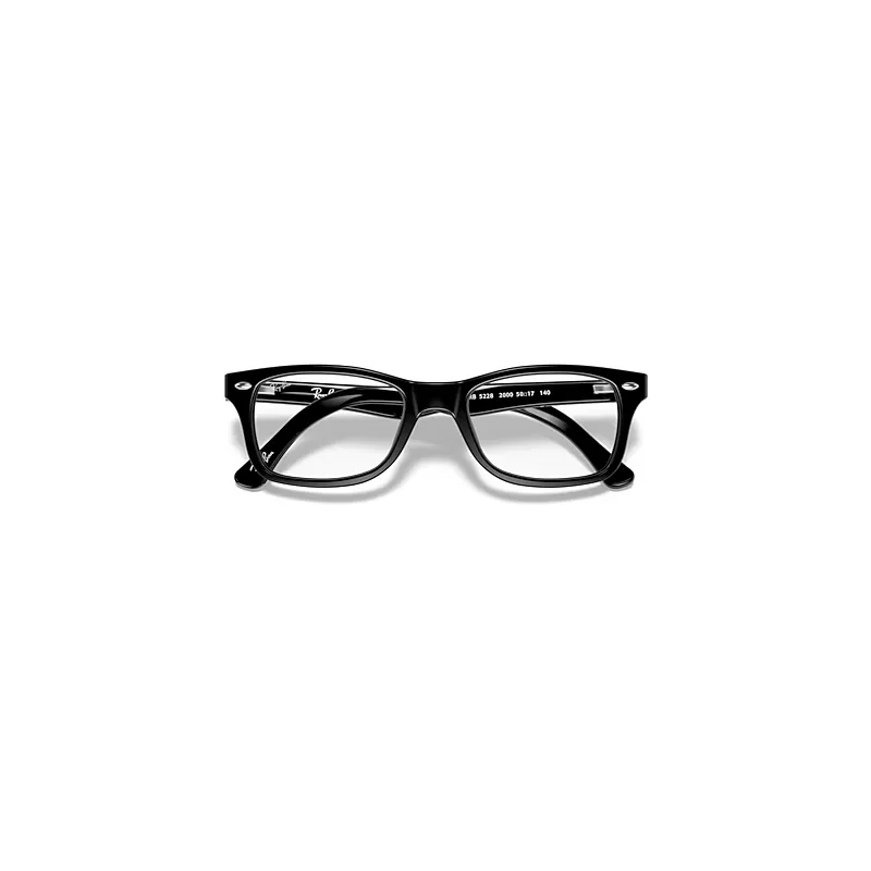 Rb5228 Optics Eyeglasses Black Frame Clear Lenses by Ray-Ban