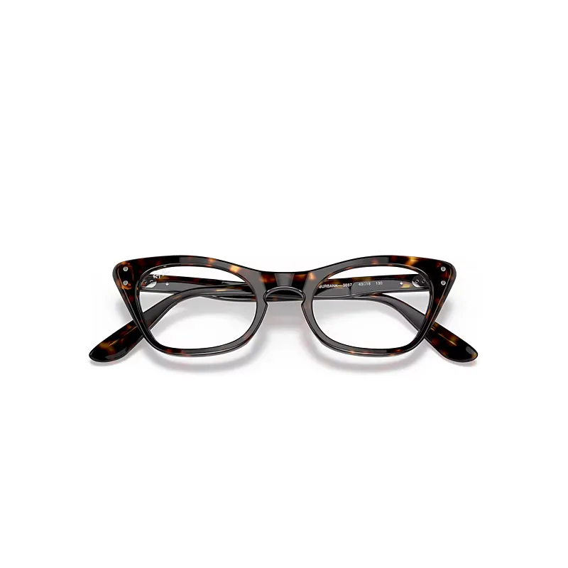 Miss Burbank Optics Eyeglasses Havana Frame Clear Lenses Polarized by Ray-Ban