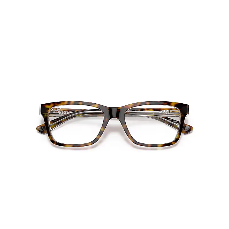 Rb1536 Optics Eyeglasses Dark Havana Frame Clear Lenses Polarized by Ray-Ban