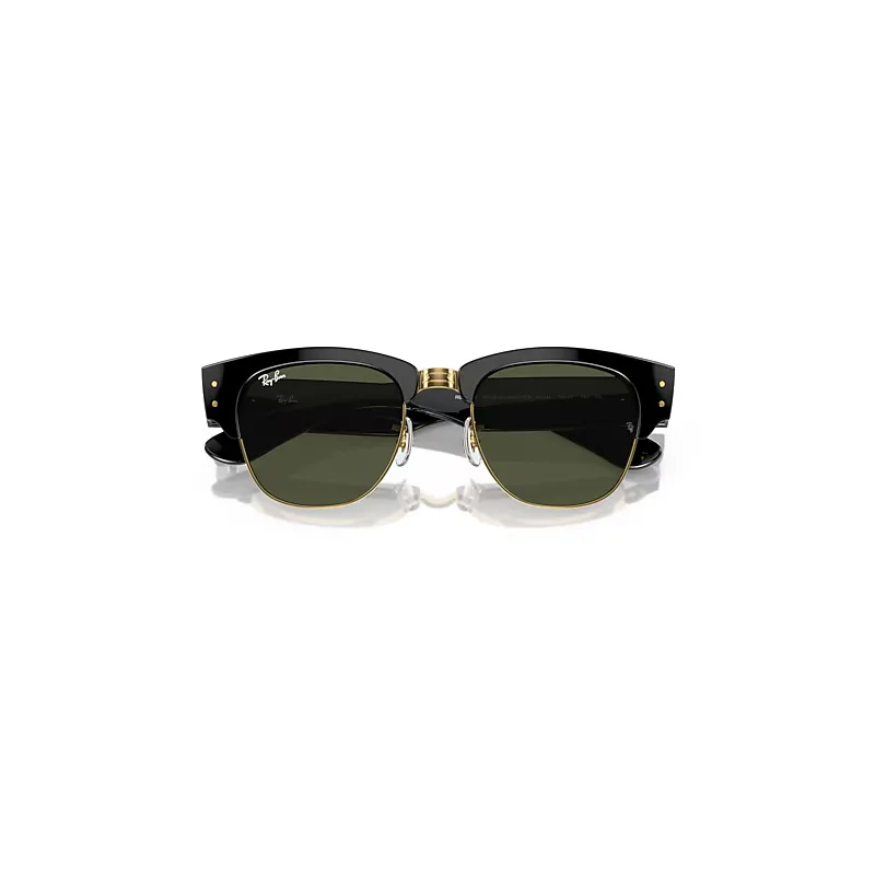 Mega Clubmaster Sunglasses Green Lenses