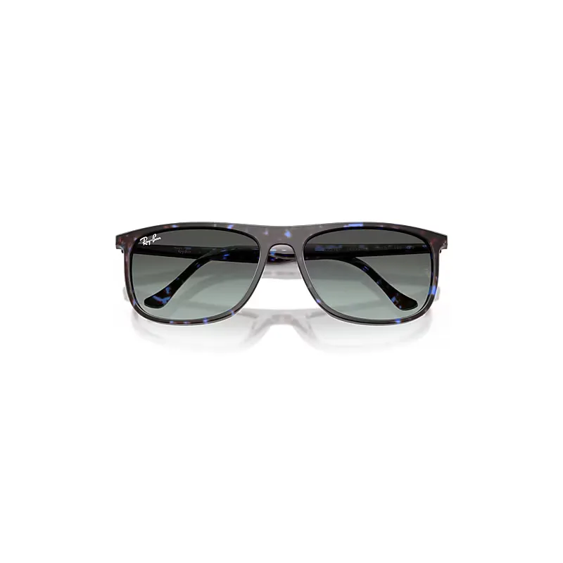Rb2216 Sunglasses Havana Blue Turtle Frame Blue Lenses by Ray-Ban