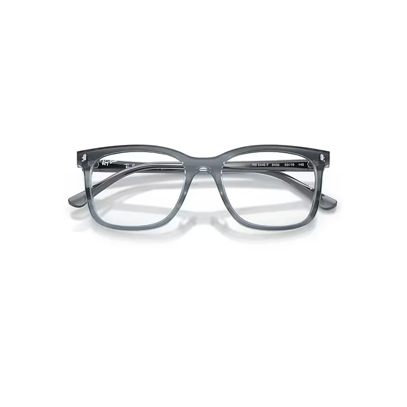 Rb5446 Optics Eyeglasses Striped Blue Frame Clear Lenses Polarized