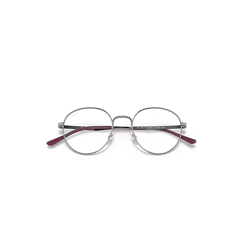 Rb3681 Optics Eyeglasses Gunmetal Frame Clear Lenses by Ray-Ban