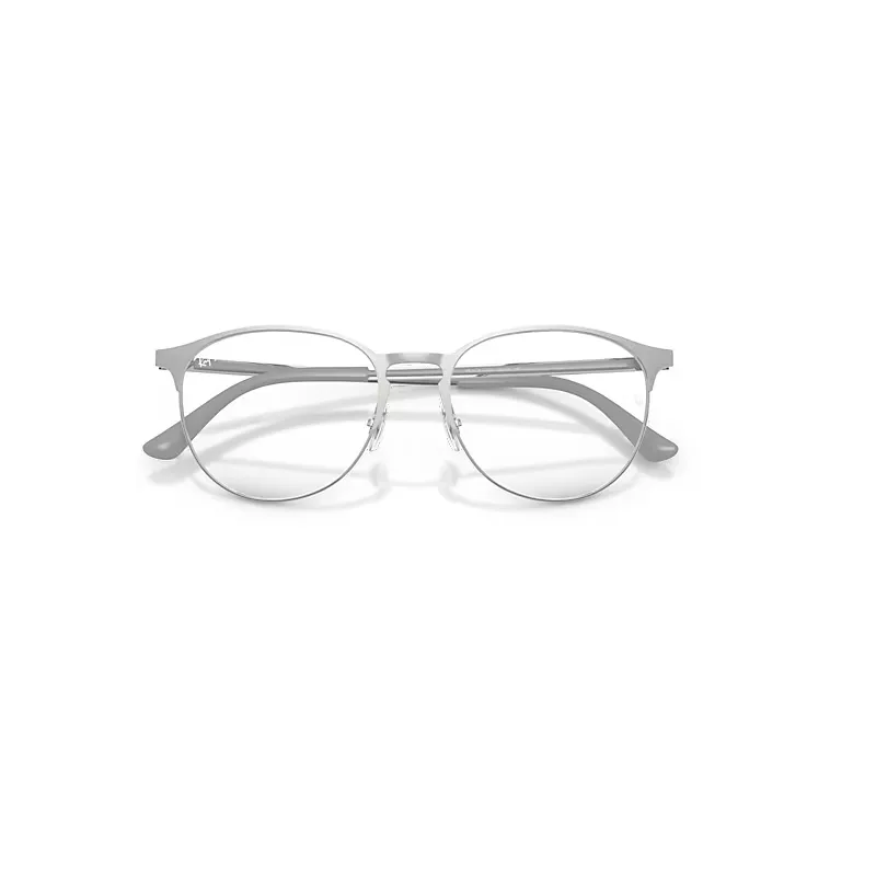 Rb6375 Optics Eyeglasses Silver Frame Clear Lenses Polarized by Ray-Ban