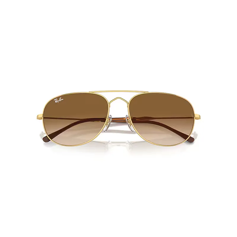Bain Bridge Sunglasses Arista Gold Frame Brown Lenses
