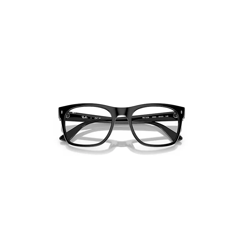 Rb7228 Optics Eyeglasses Black Frame Clear Lenses Polarized by Ray-Ban