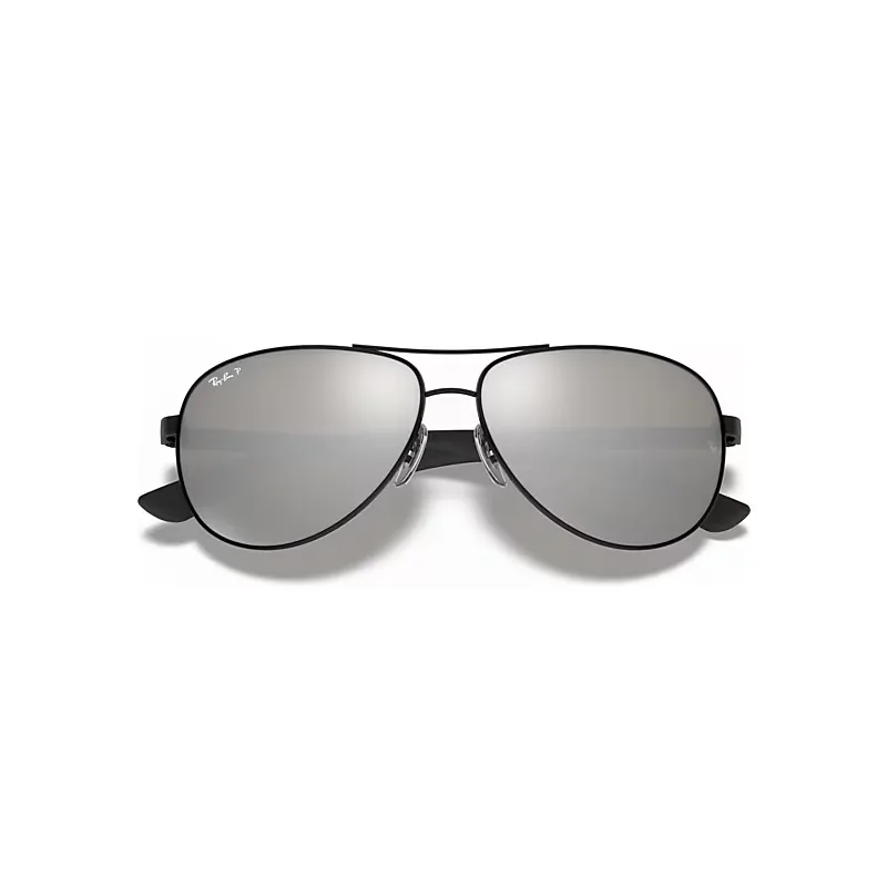 Carbon Fibre Sunglasses Grey Lenses Polarized by Ray-Ban