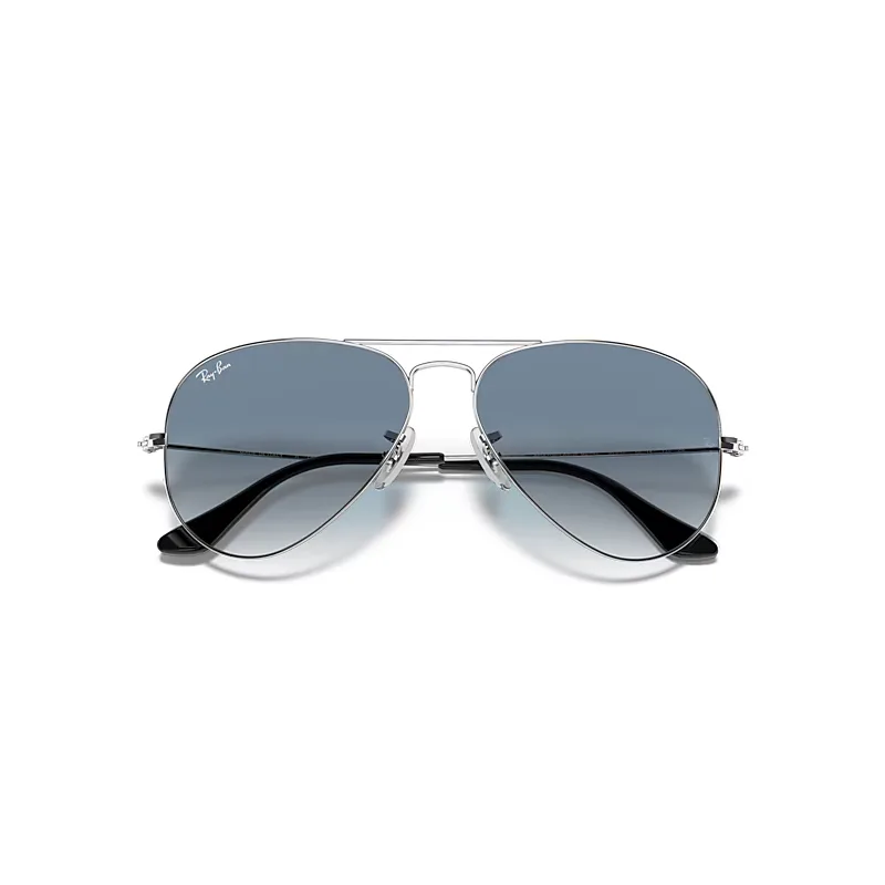 Aviator Gradient Sunglasses Blue Lenses by Ray-Ban