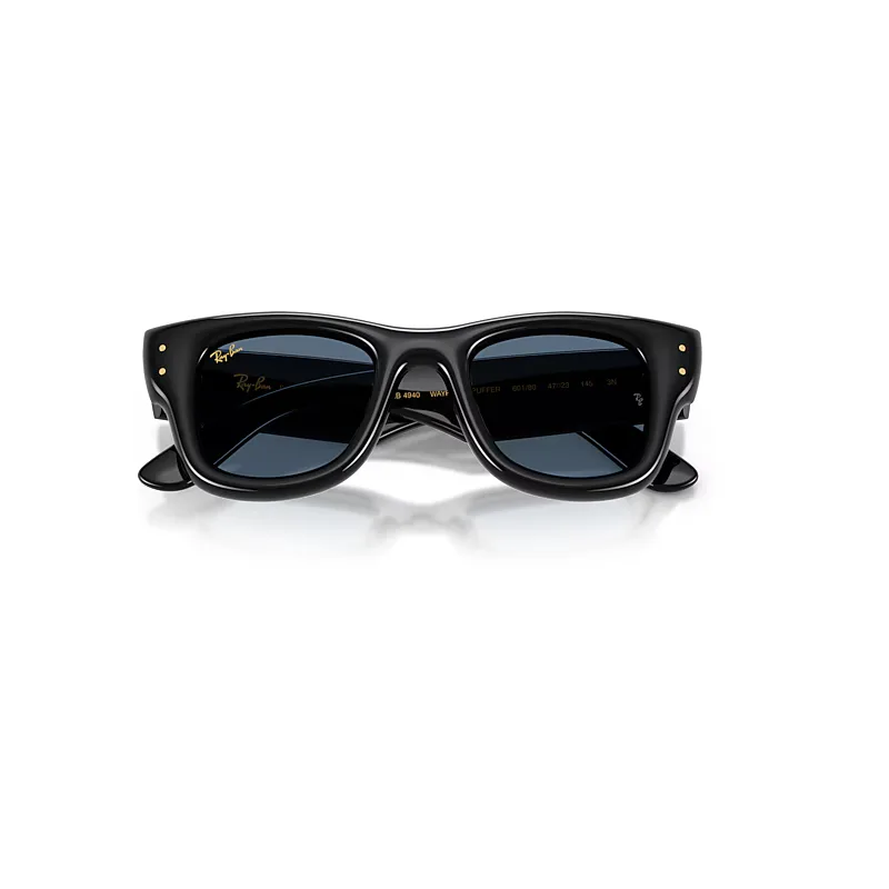 Wayfarer Puffer Sunglasses Blue Lenses by Ray-Ban