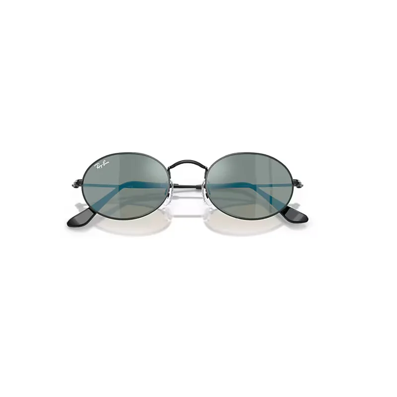 Oval Flat Lenses Sunglasses Blue Lenses by Ray-Ban