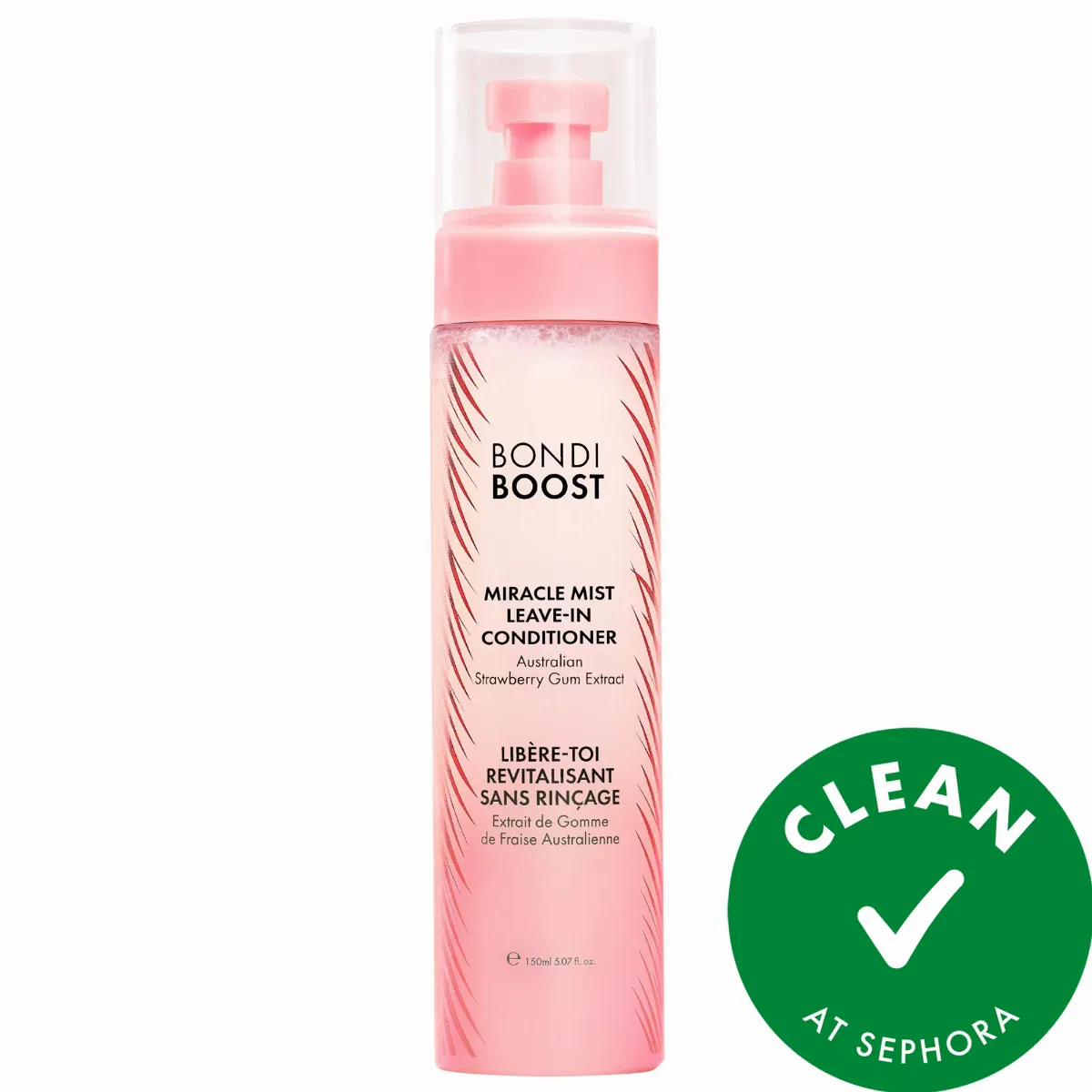 Strawberry Gum Miracle Mist Leave-In Conditioner & Heat Protectant 5.07/150 by BondiBoost