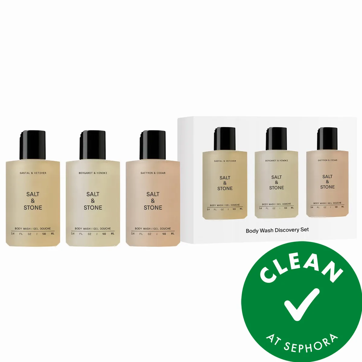 Mini Body Wash Discovery Gift Set by Salt & Stone