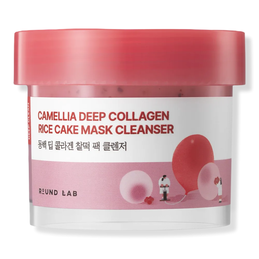 Camellia Deep Collagen Rice Cake Mask Cleanser by ROUND LAB