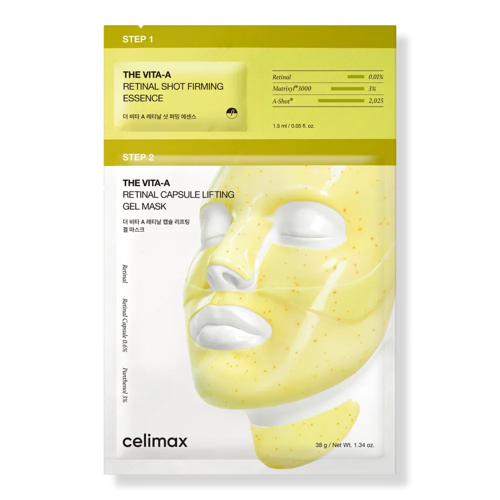 The Vita-A Retinal Shot Tightening 2-Step Gel Mask by celimax