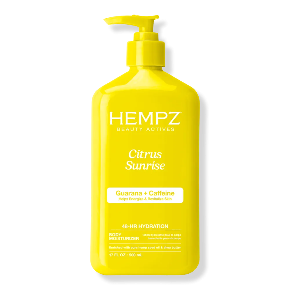 Citrus Sunrise Body Moisturizer with Guarana + Caffeine by Hempz