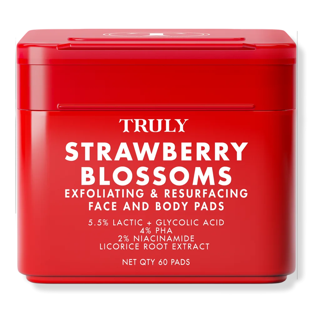 Strawberry Blossom Exfoliating & Resurfacing Face & Body Pads by Truly