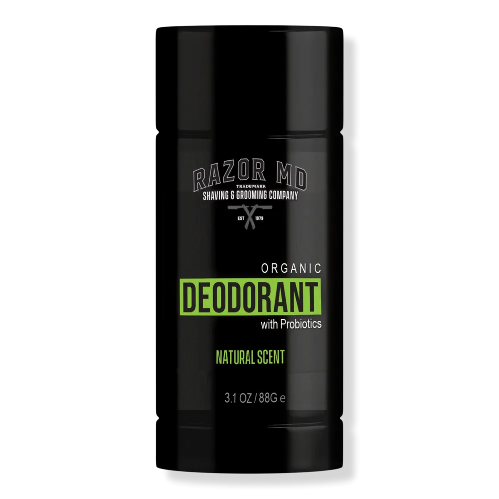Organic Deodorant with Probiotics by RAZOR MD