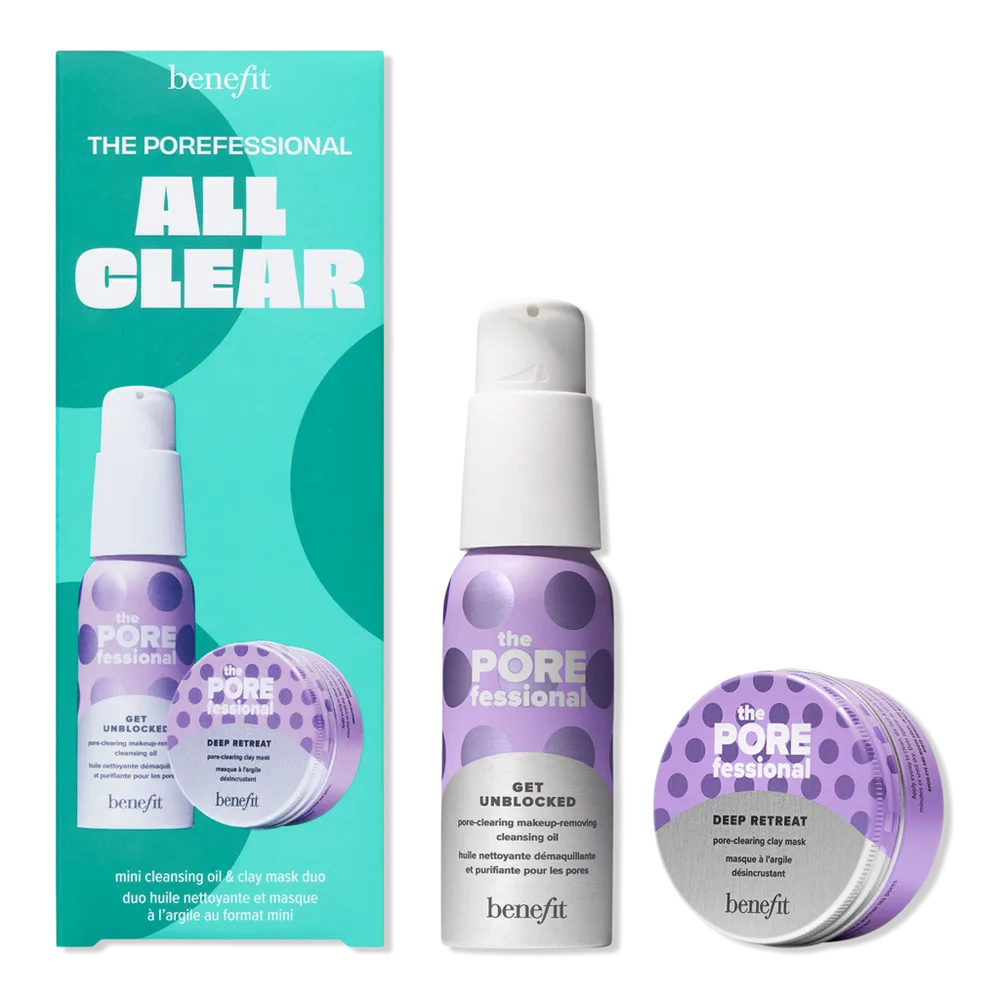 The POREfessional All Clear Mini Pore-Clearing Cleansing Oil & Clay Mask Duo by Benefit Cosmetics