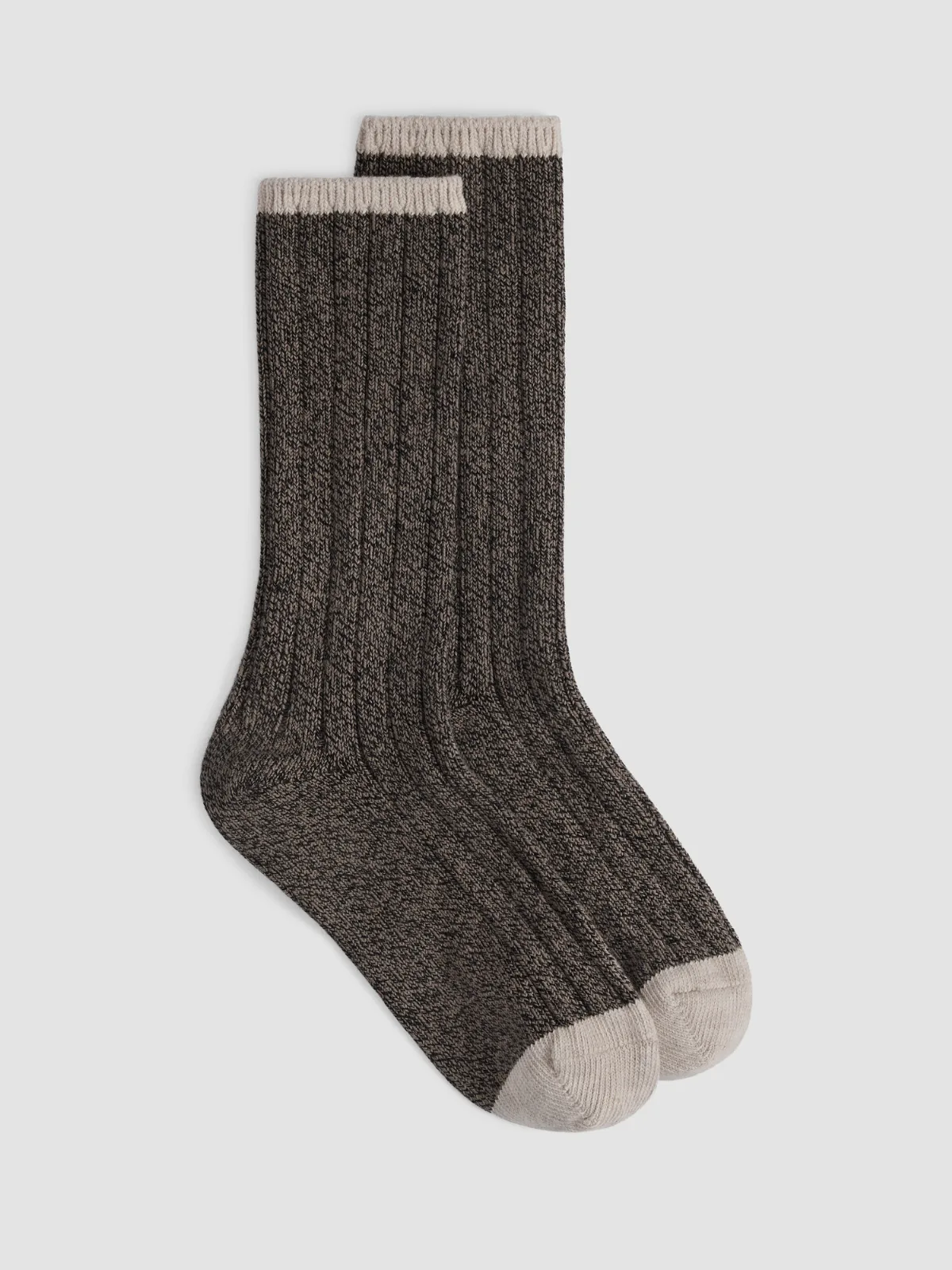 Cotton Marl Ribbed Sock by EILEEN FISHER