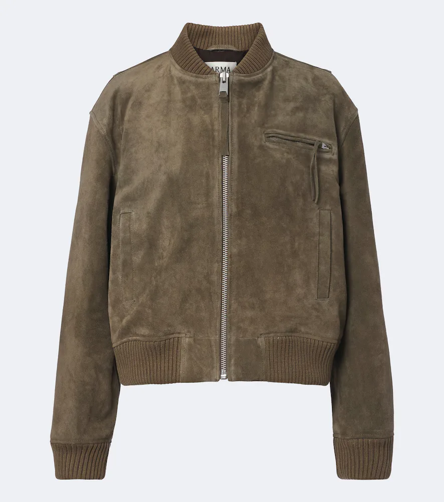 Elysia Suede Bomber Jacket by Arma