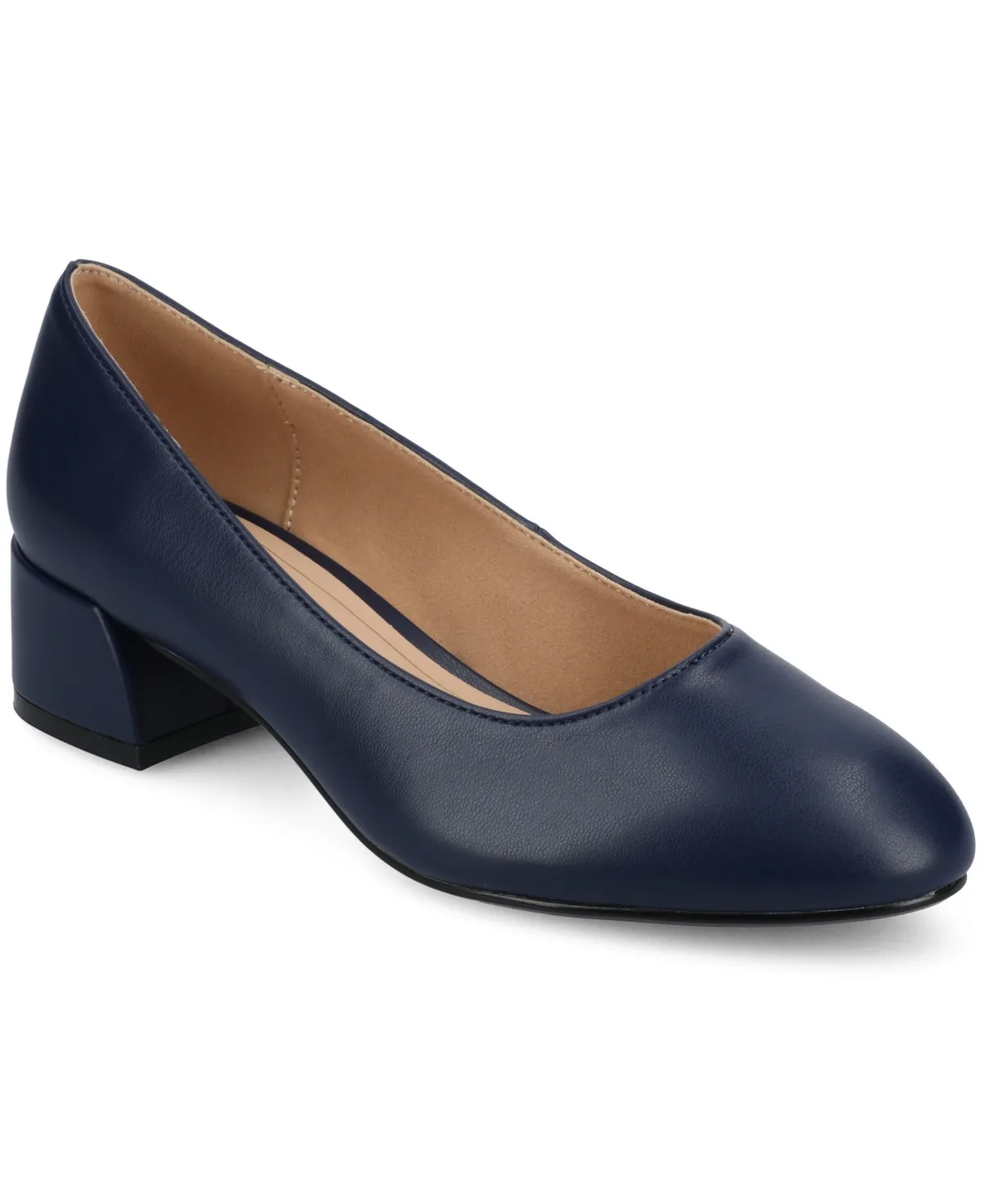 Saarii Round Toe Block Heel Pumps by Journee Collection