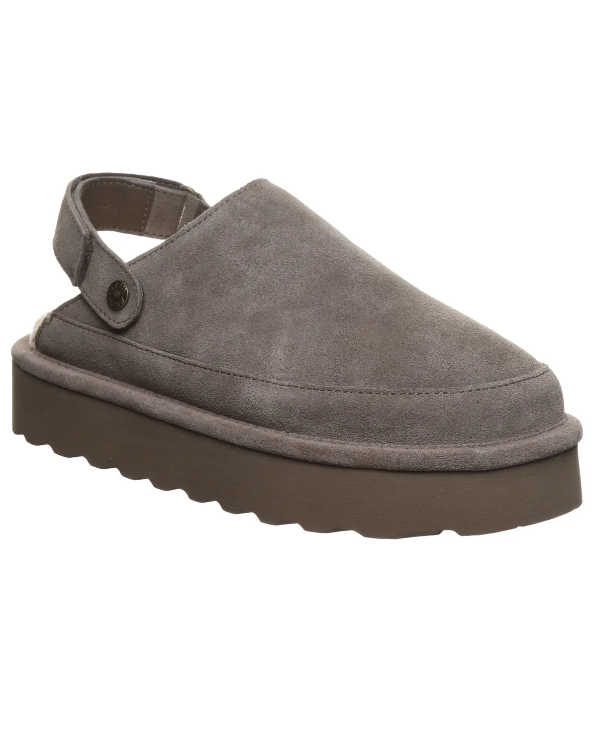 Brooke Platform Suede Slip-On Clogs