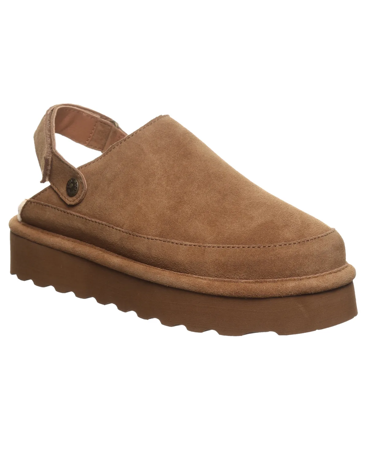 Brooke Platform Suede Slip-On Clogs by Bearpaw
