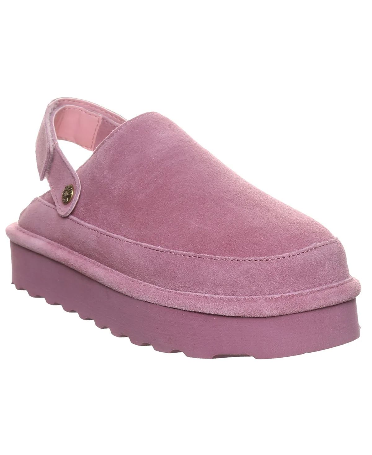 Brooke Platform Suede Slip-On Clogs