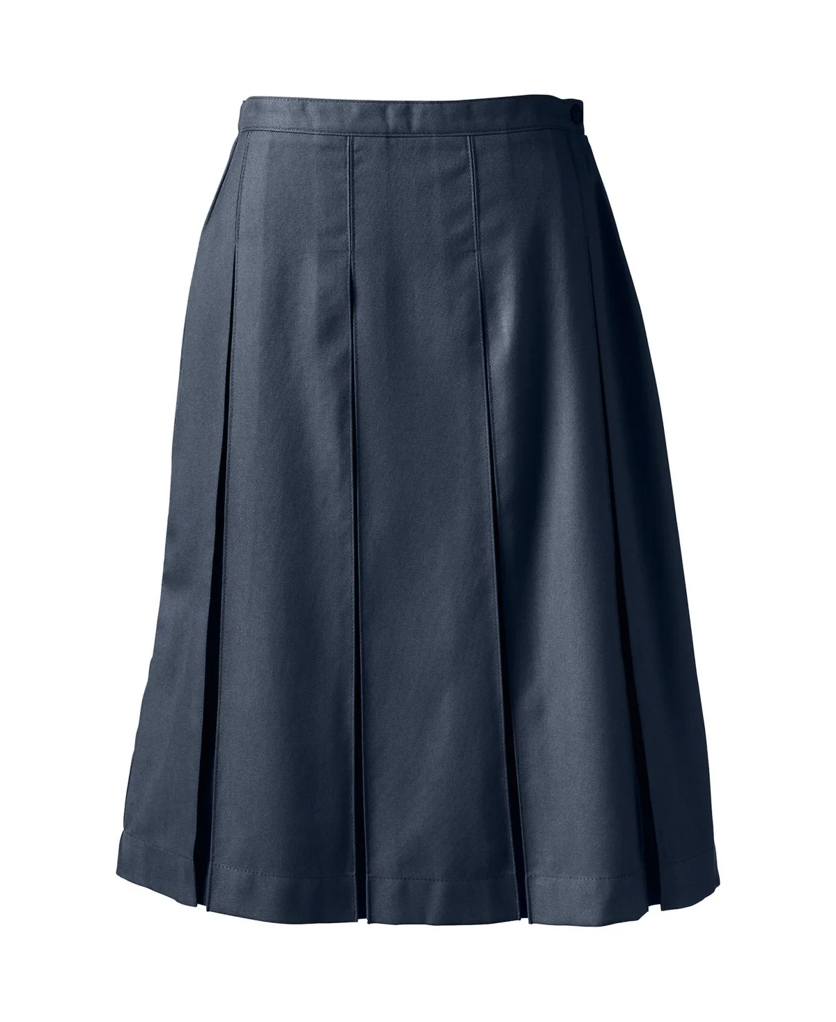 Box Pleat Skirt Below the Knee by Lands' End