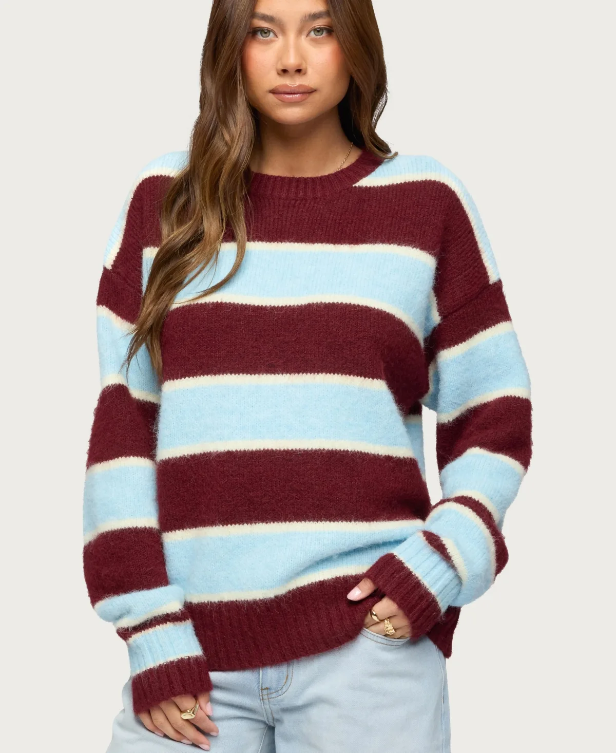 Conrad Striped Knit Sweater by Edikted