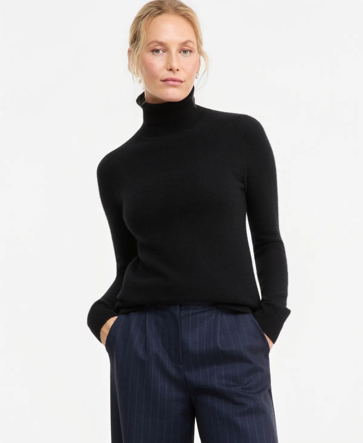 100% Cashmere Turtleneck Sweater by Charter Club