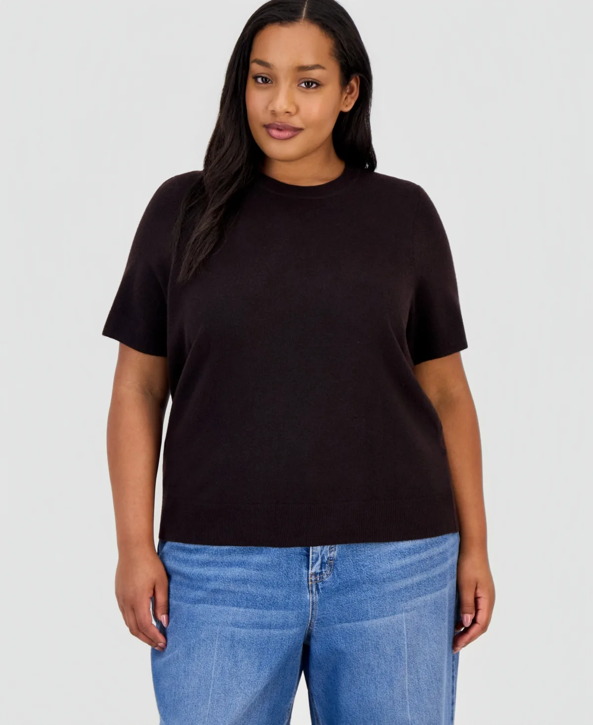 Sweater-Knit T-Shirt