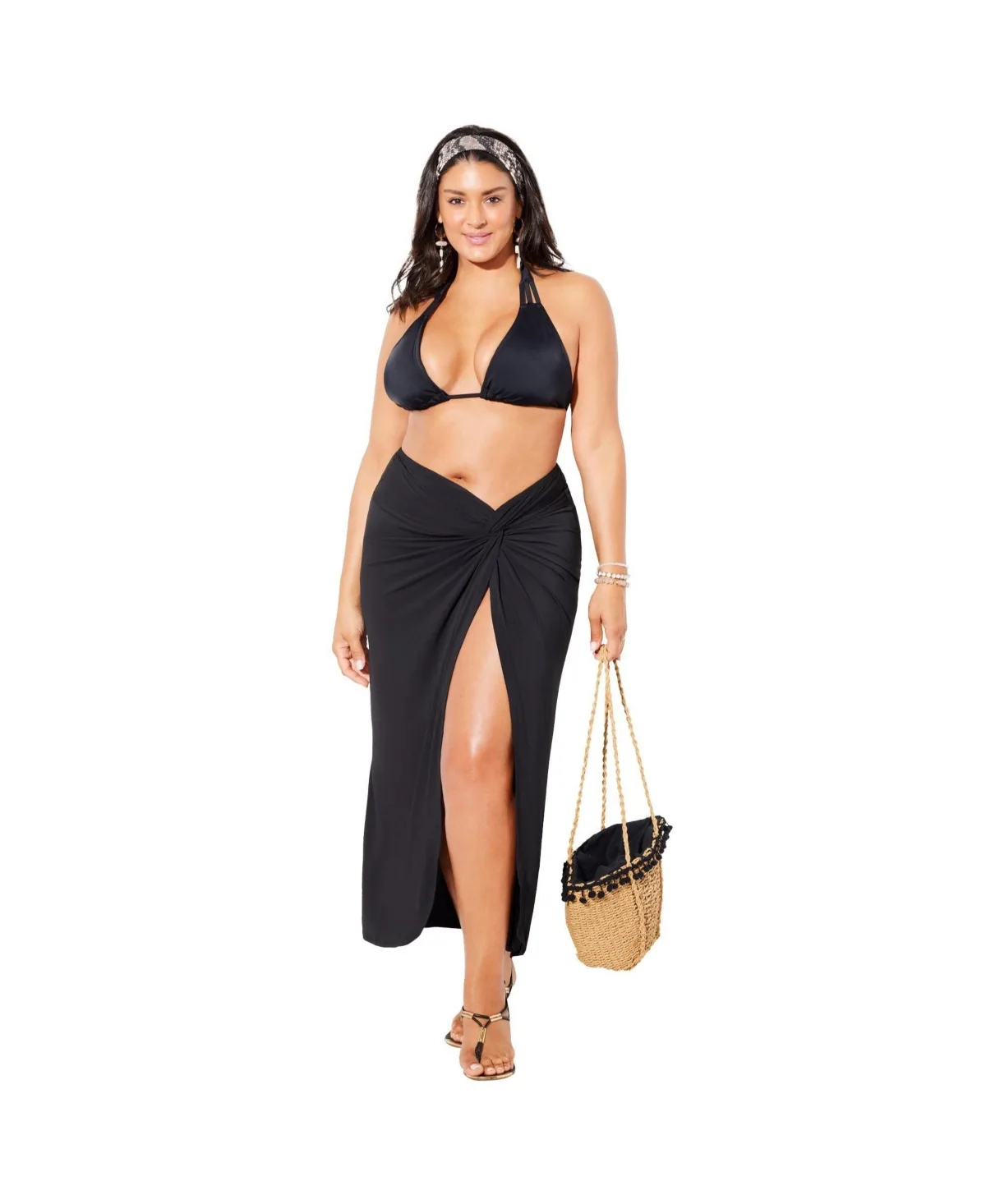 Pack and Go Wrinkle-Resistant Sarong Skirt Cover Up