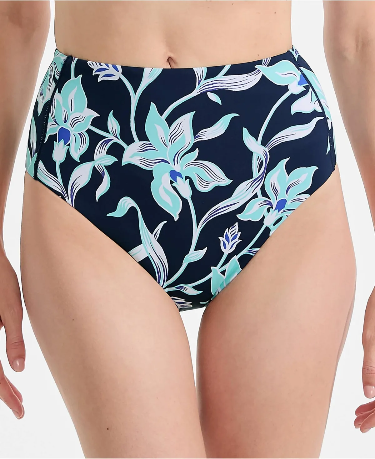 Tugless QuickDry High Waisted High Leg Bikini Bottoms