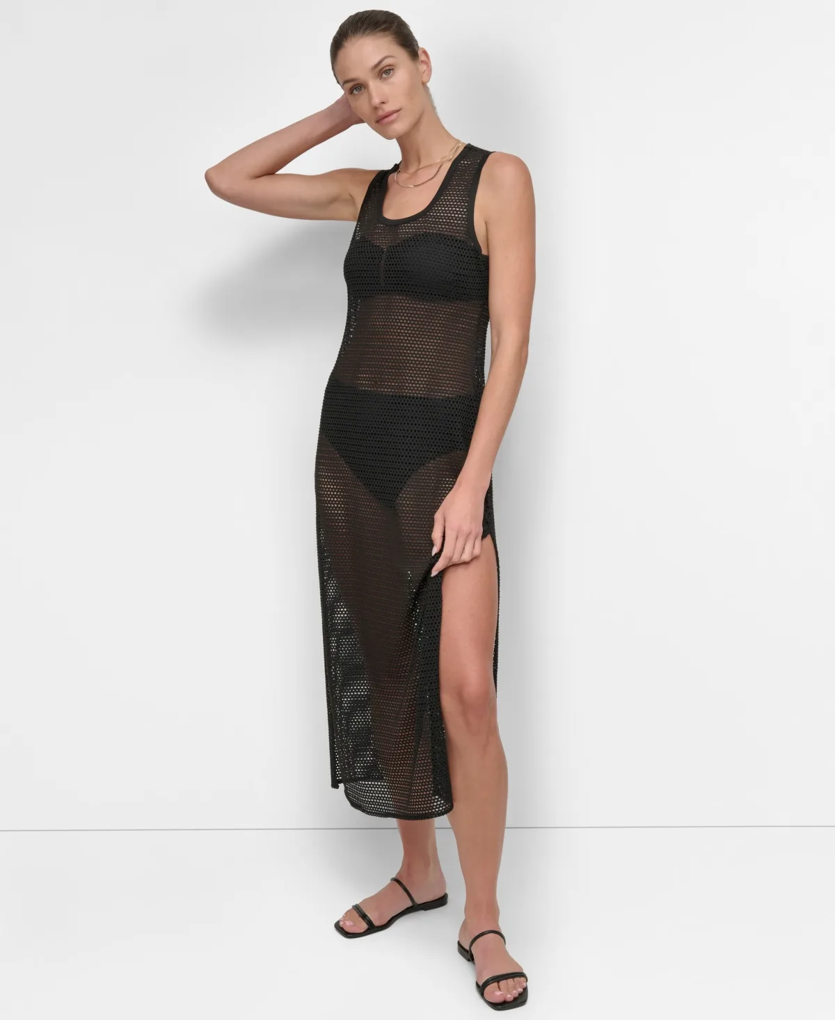 Mesh Maxi Dress Swim Cover-Up by Dkny