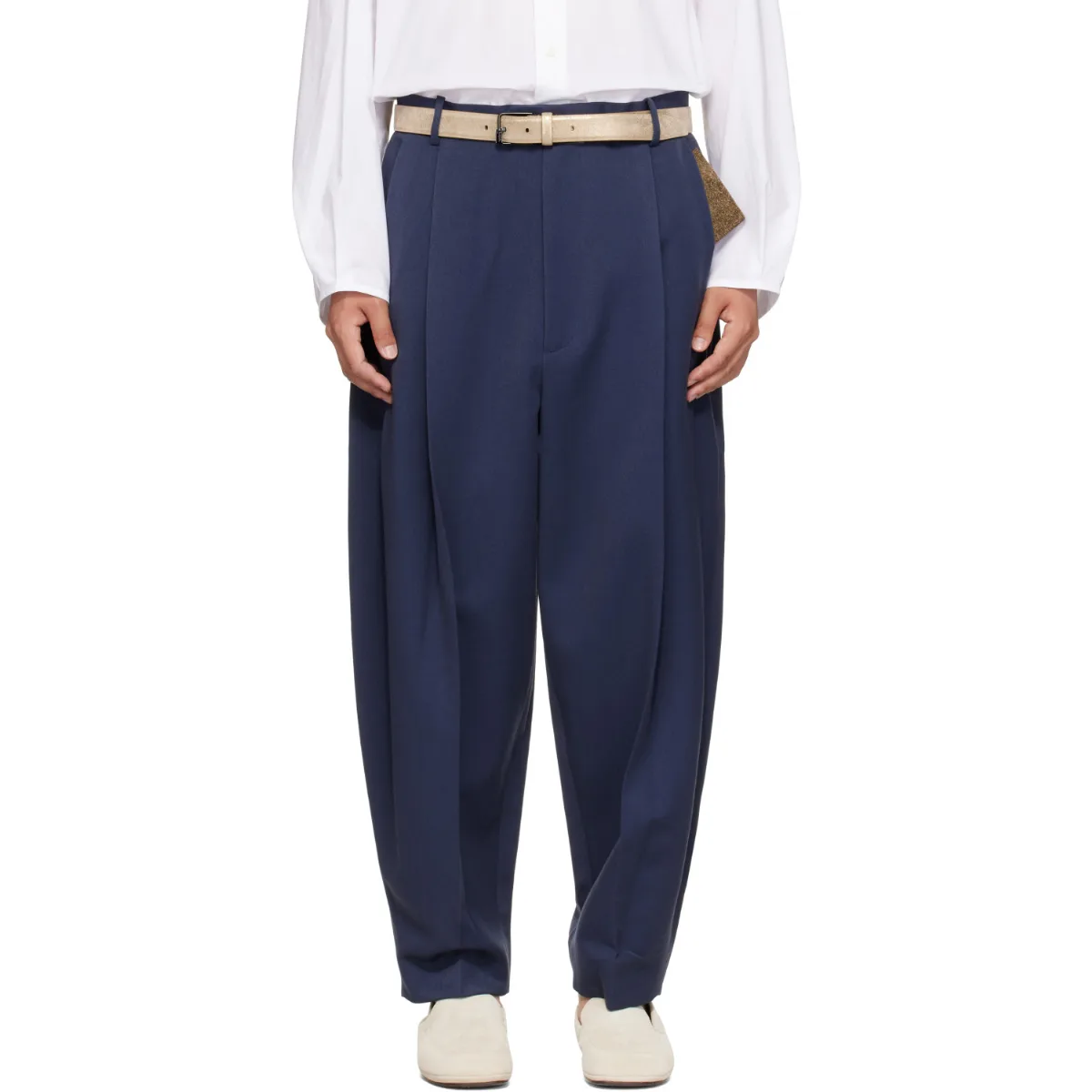 Pleated Trousers by Hed Mayner