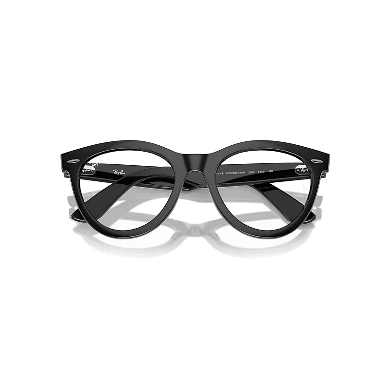 Wayfarer Way Optics Eyeglasses Black Frame Clear Lenses Polarized