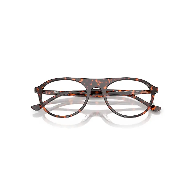 Rb5441 Optics Eyeglasses Havana Red Turtle Frame Clear Lenses Polarized by Ray-Ban