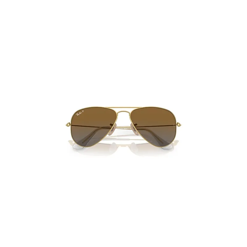 Aviator Sunglasses Arista Gold Frame Brown Lenses Polarized by Ray-Ban