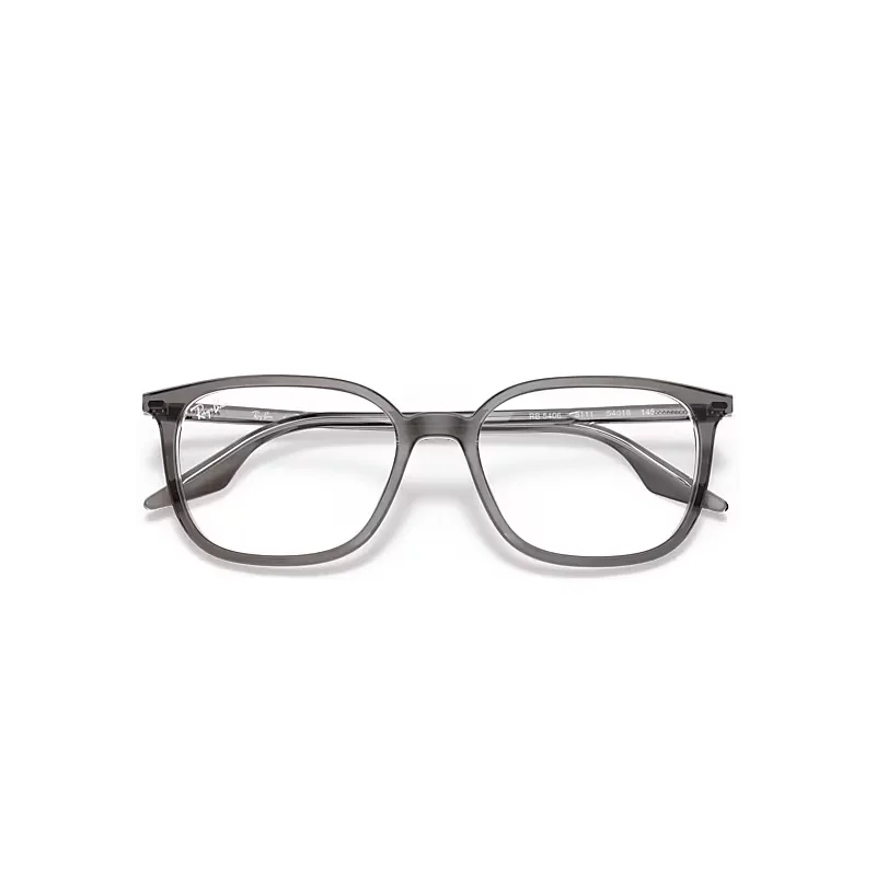 Rb5362 Optics Eyeglasses Grey Frame Clear Lenses Polarized by Ray-Ban