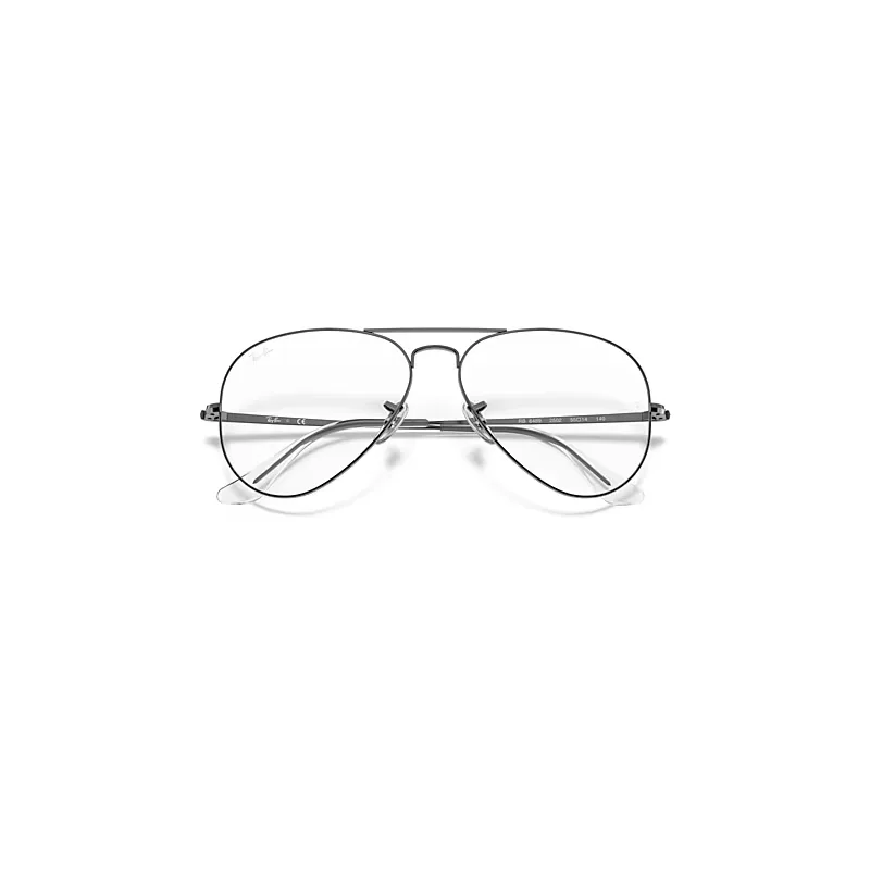 Aviator Optics Eyeglasses Gunmetal Frame Clear Lenses by Ray-Ban