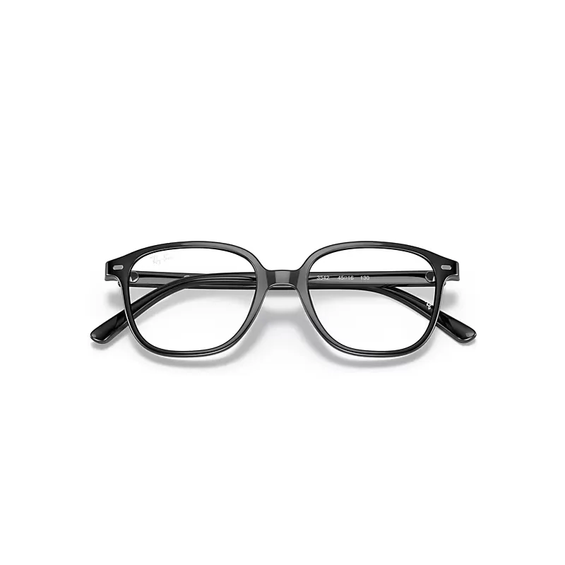 Leonard Optics Eyeglasses Black Frame Clear Lenses Polarized by Ray-Ban
