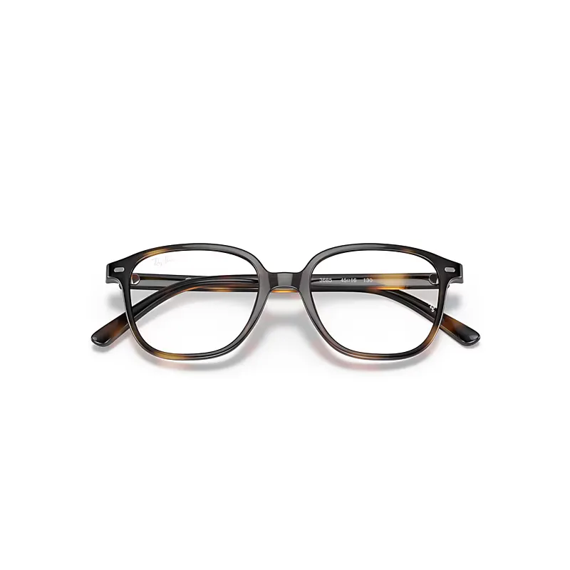 Leonard Optics Eyeglasses Havana Frame Clear Lenses Polarized by Ray-Ban