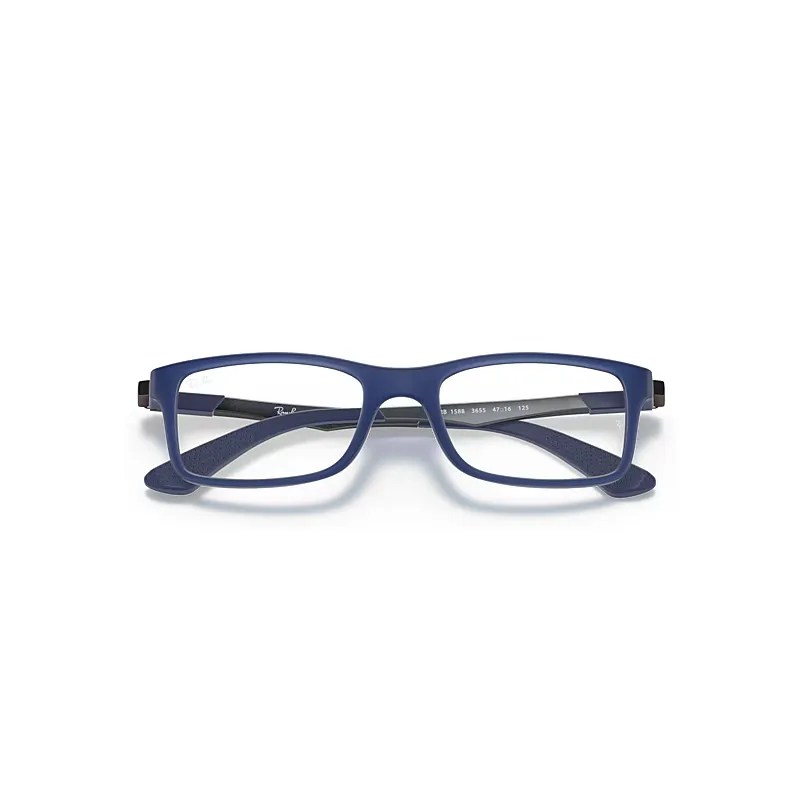Rb1588 Optics Eyeglasses Gunmetal Frame Clear Lenses Polarized by Ray-Ban