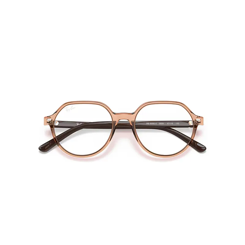 Thalia Optics Eyeglasses Dark Brown Frame Clear Lenses Polarized by Ray-Ban