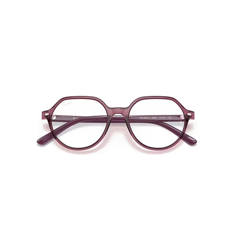 Thalia Optics Eyeglasses Purple Frame Clear Lenses Polarized by Ray-Ban