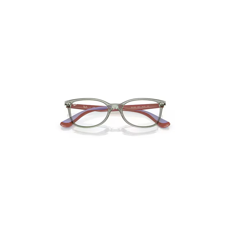 Rb1586 Optics Eyeglasses Light Brown on Rubber Wisteria Frame Clear Lenses Polarized by Ray-Ban
