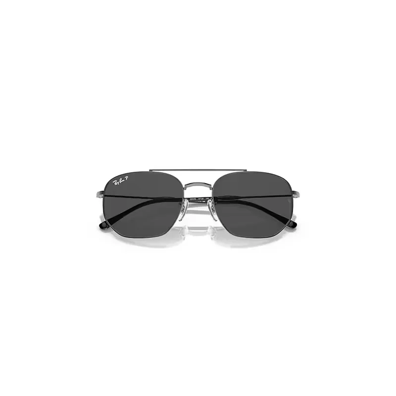 Rb3707 Polarized+ Lenses Sunglasses Gunmetal Frame Grey Lenses Polarized by Ray-Ban