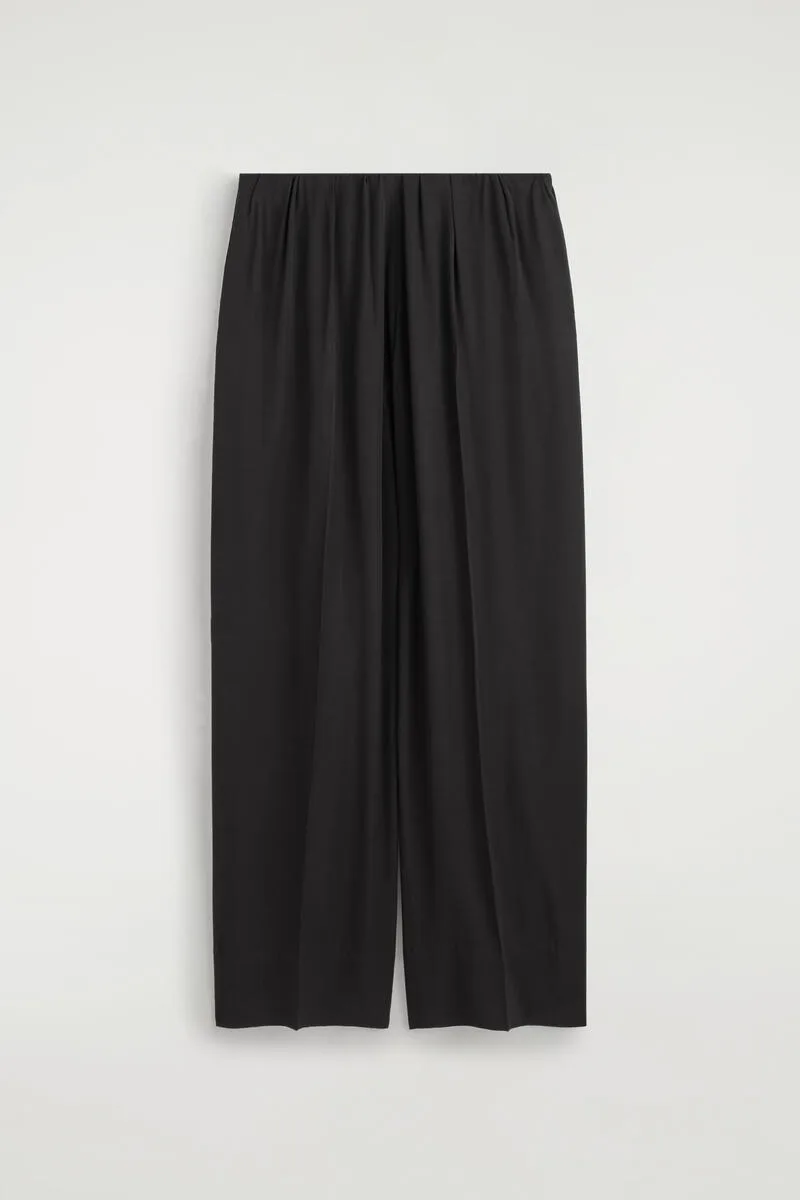 Elasticated Twill Straight-Leg Pants by COS