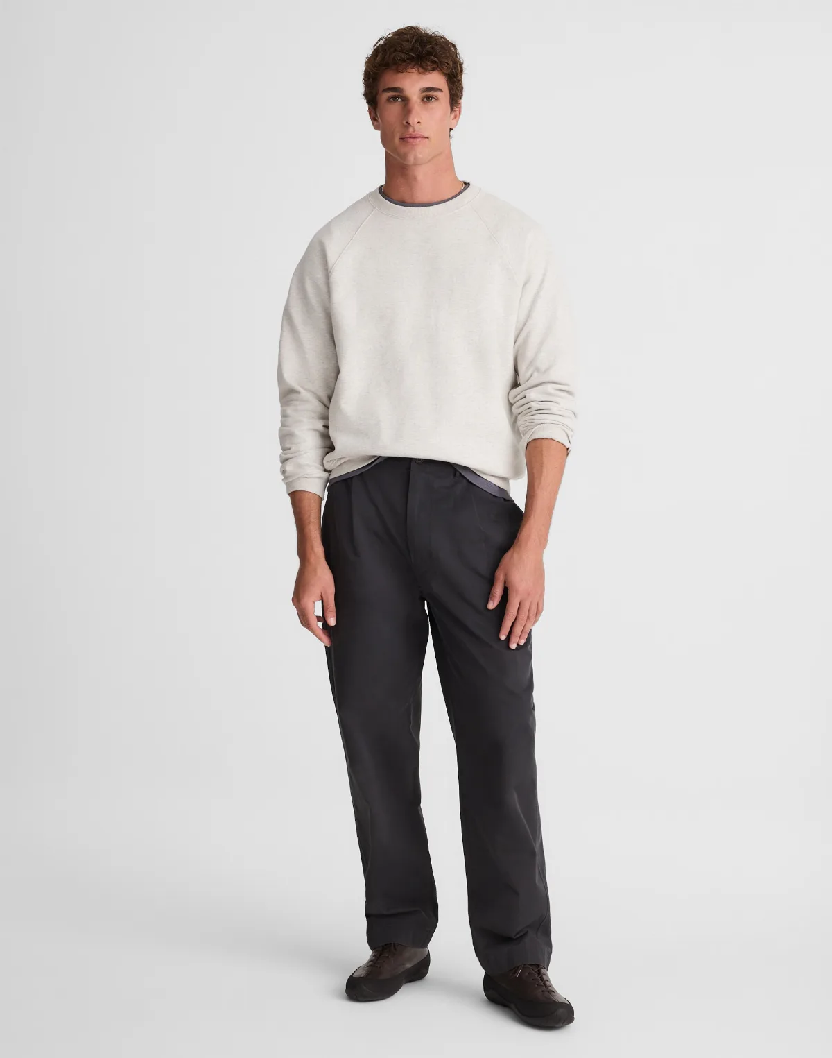 Pleated Chino Pants in Uniform Twill